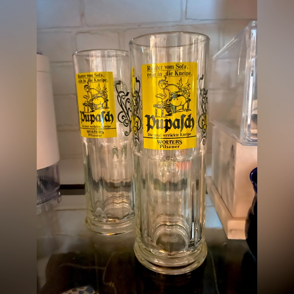 Set of 2 Vintage German Beer Stines